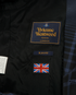 Vivienne Westwood Plaid Slim Fit Blazer, &pound;350, Clothing, Blue, Linen/Wool, Other view