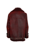 Acne Studios Velocite Aviator Jacket, &pound;450, Clothing, Burgundy, Leather, Back view