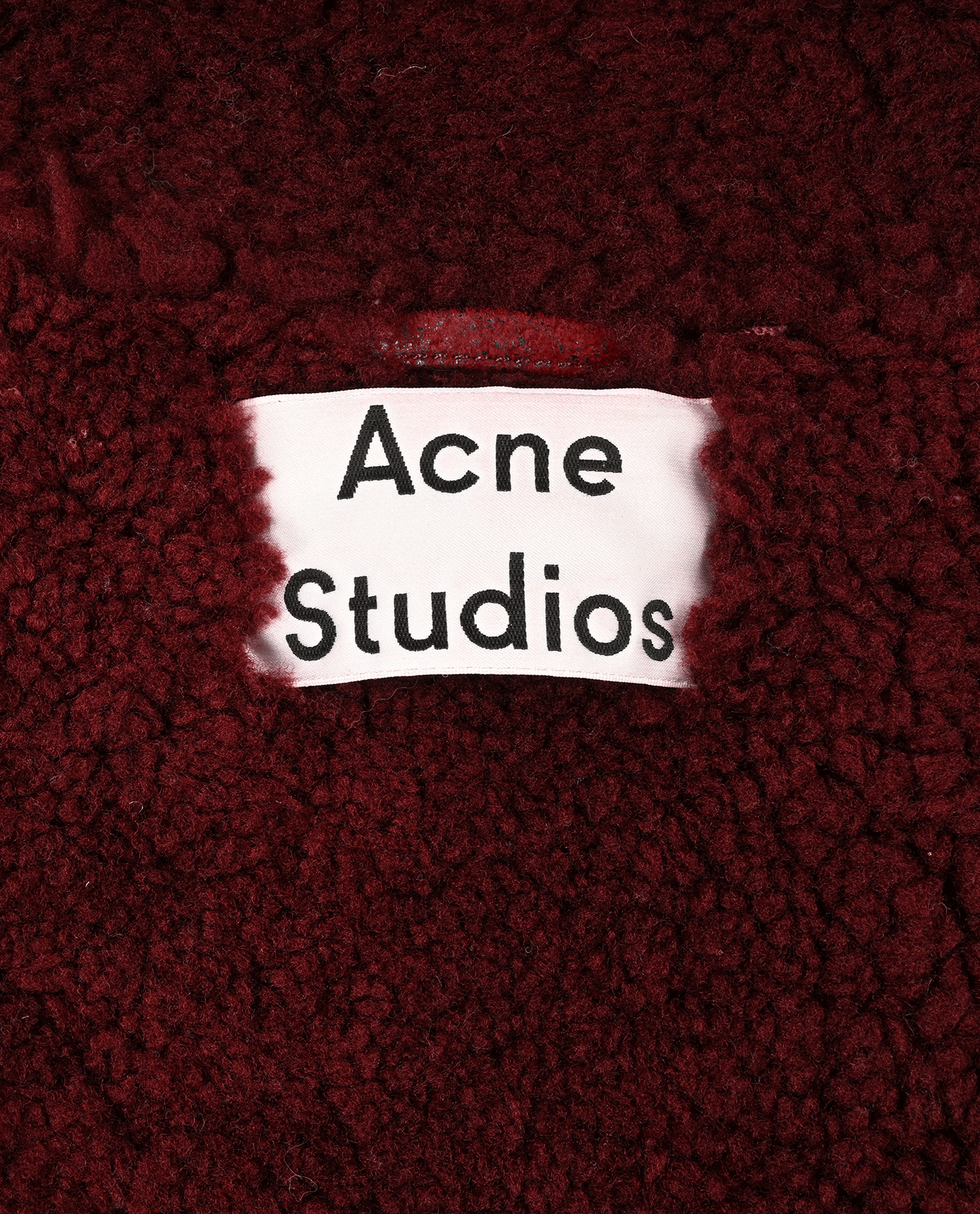 Acne Studios Velocite Aviator Jacket, &pound;450, Clothing, Burgundy, Leather, Other view