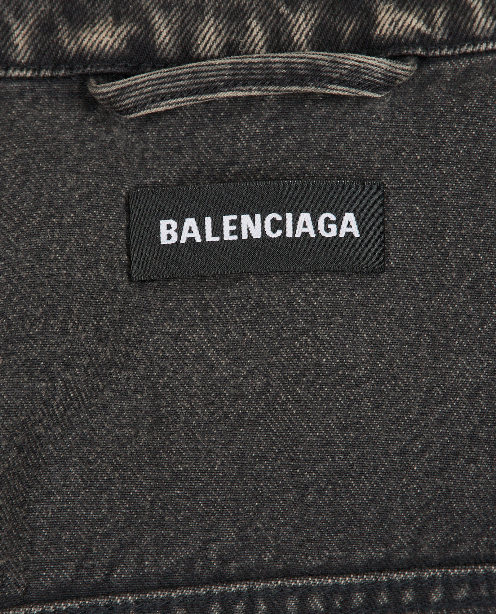 Balenciaga Notre Dame Print Jacket, &pound;350, Clothing, Black, Cotton/Denim, Other view