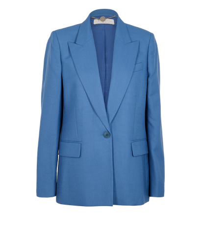 Stella McCartney Structured Single-Breasted Blazer, &pound;140, Clothing, Blue, Wool, Front view