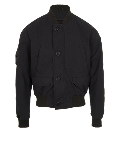 Canada Goose Shell Bomber Jacket, &pound;275, Clothing, Black, Nylon, Front view