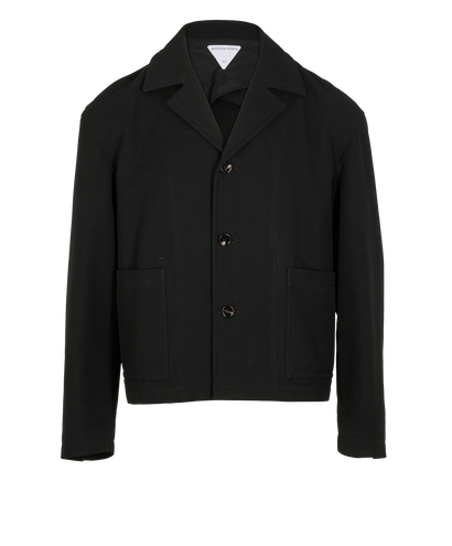Bottega Veneta Jacket, &pound;550, Clothing, Black, Cotton, Front view