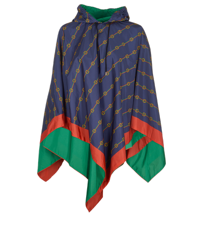 Gucci Reversible Rain Poncho, £395, Clothing, Blue, Polyester Mix, Front view
