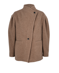 Isabel Marant Jabadi Jacket, Wool/Poly, Beige, UK12, 3*