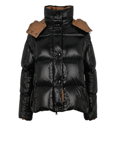 Moncler Parana Puffer Jacket, £650, Clothing, Beige/Black, Nylon, Front view