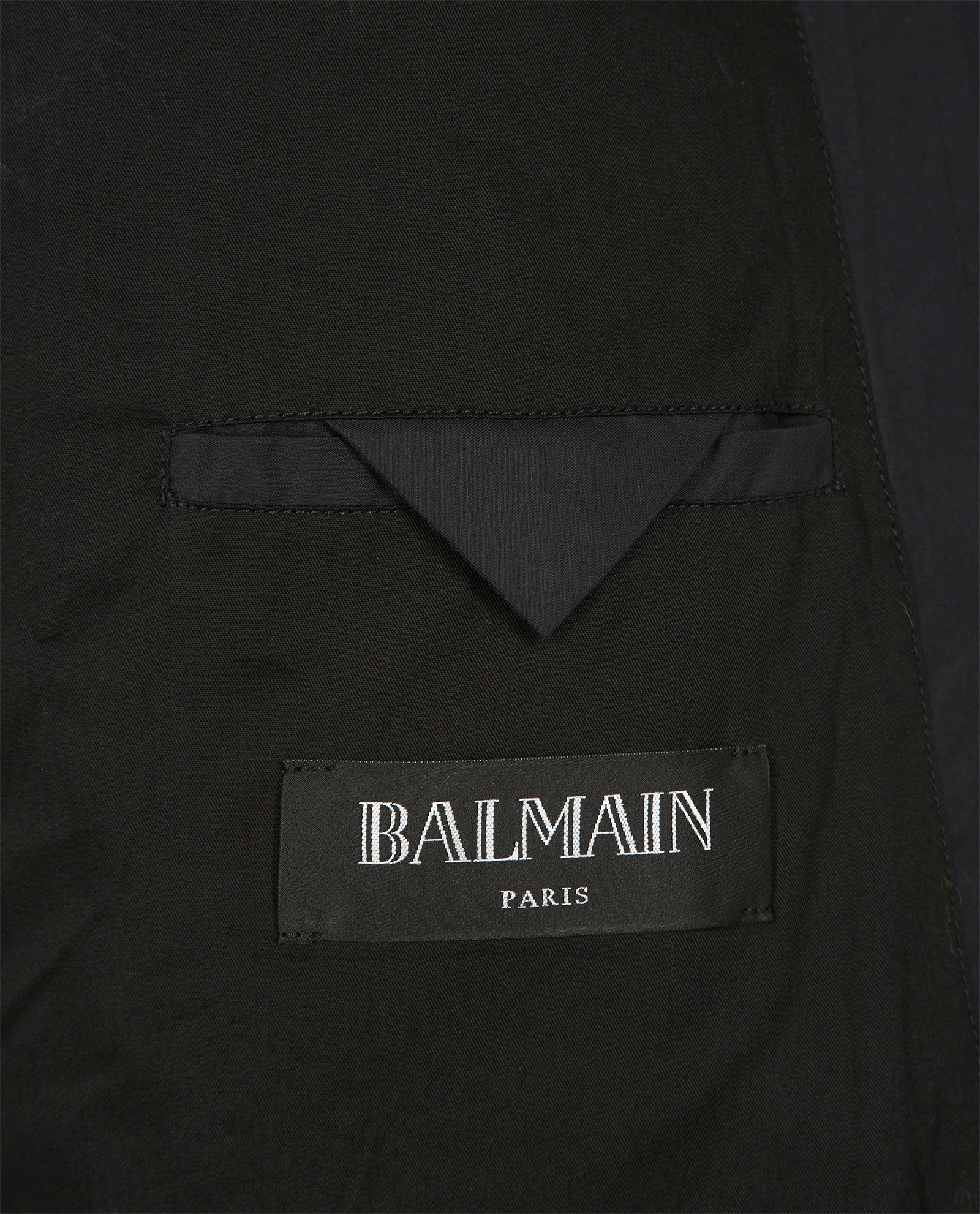 Balmain Quilted Double Zipped Jacket, &pound;275, Clothing, Navy, Cotton/Down Feathers, Other view