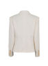 Balmain Double Breasted Blazer, £525, Clothing, White, Cotton, Back view