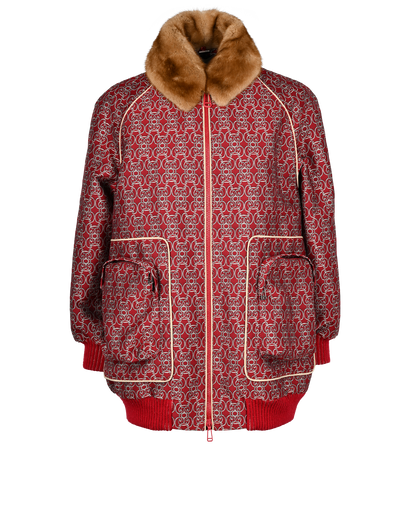 Fendi Jacquard Jacket, &pound;750, Clothing, Red, Polyester (Polymer), Front view