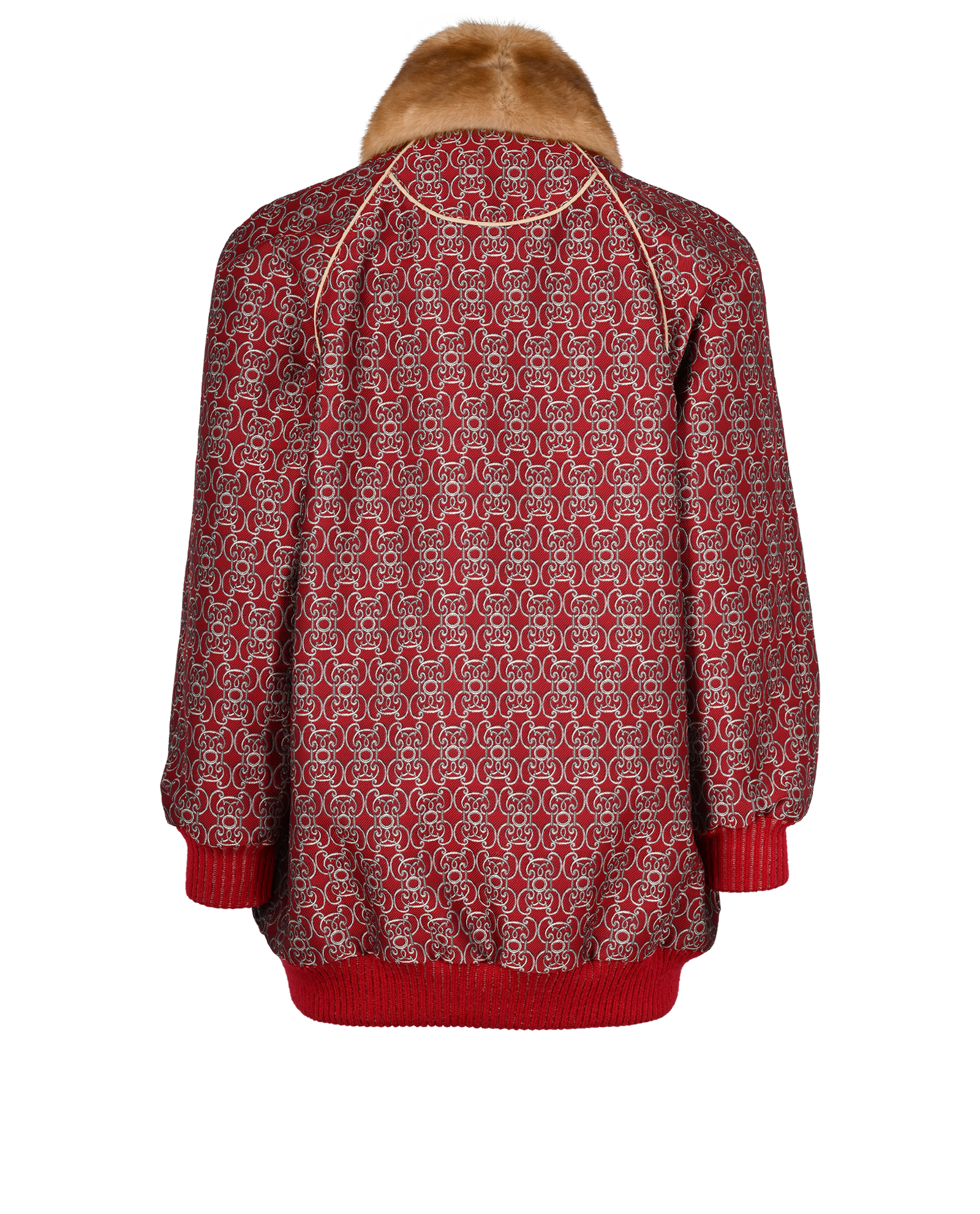 Fendi Jacquard Jacket, &pound;750, Clothing, Red, Polyester (Polymer), Back view