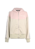 Palm Angels Two-Tone Hooded Track Jacket, &pound;195, Clothing, Beige/Pink, Polyester (Polymer), Front view