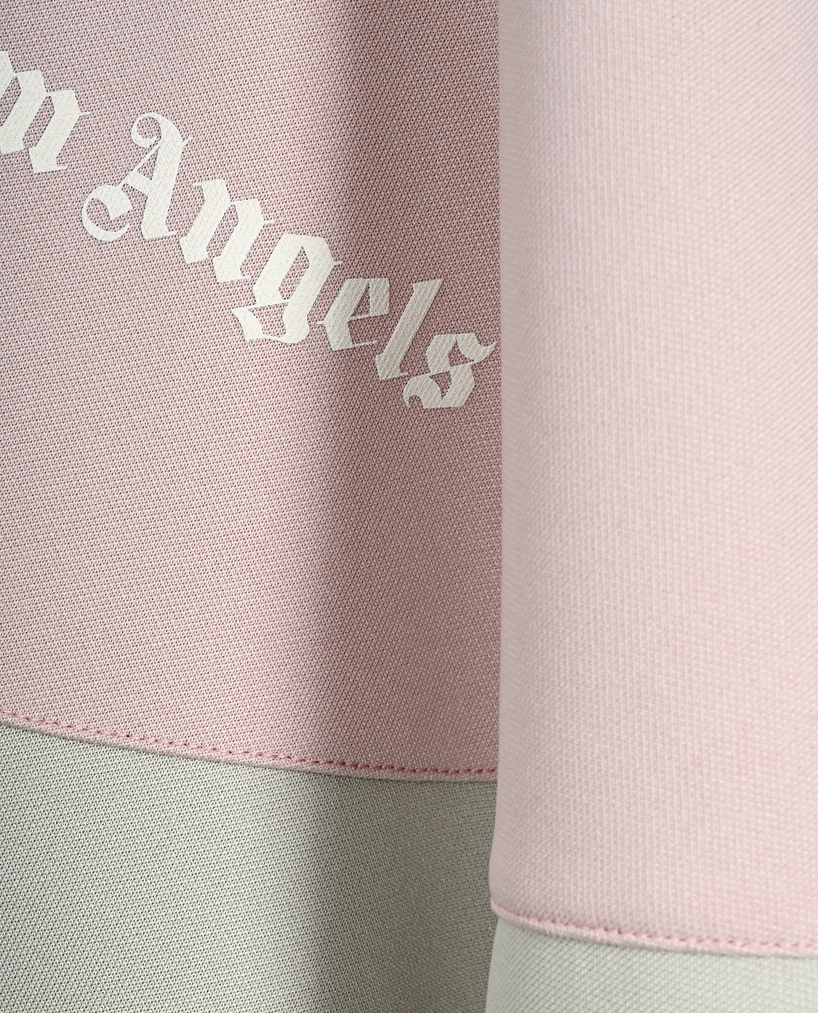 Palm Angels Two-Tone Hooded Track Jacket, &pound;195, Clothing, Beige/Pink, Polyester (Polymer), Other view