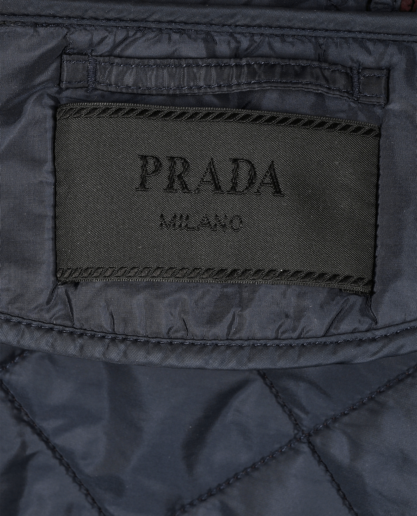 Prada Logo Quilted Jacket, &pound;650, Clothing, Burgundy, Nylon, Other view