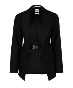 Hermes Belted Jacket, Viscose, Black, UK4, 3*