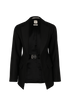 Hermes Belted Jacket, £1,200, Clothing, Black, Viscose, Front view