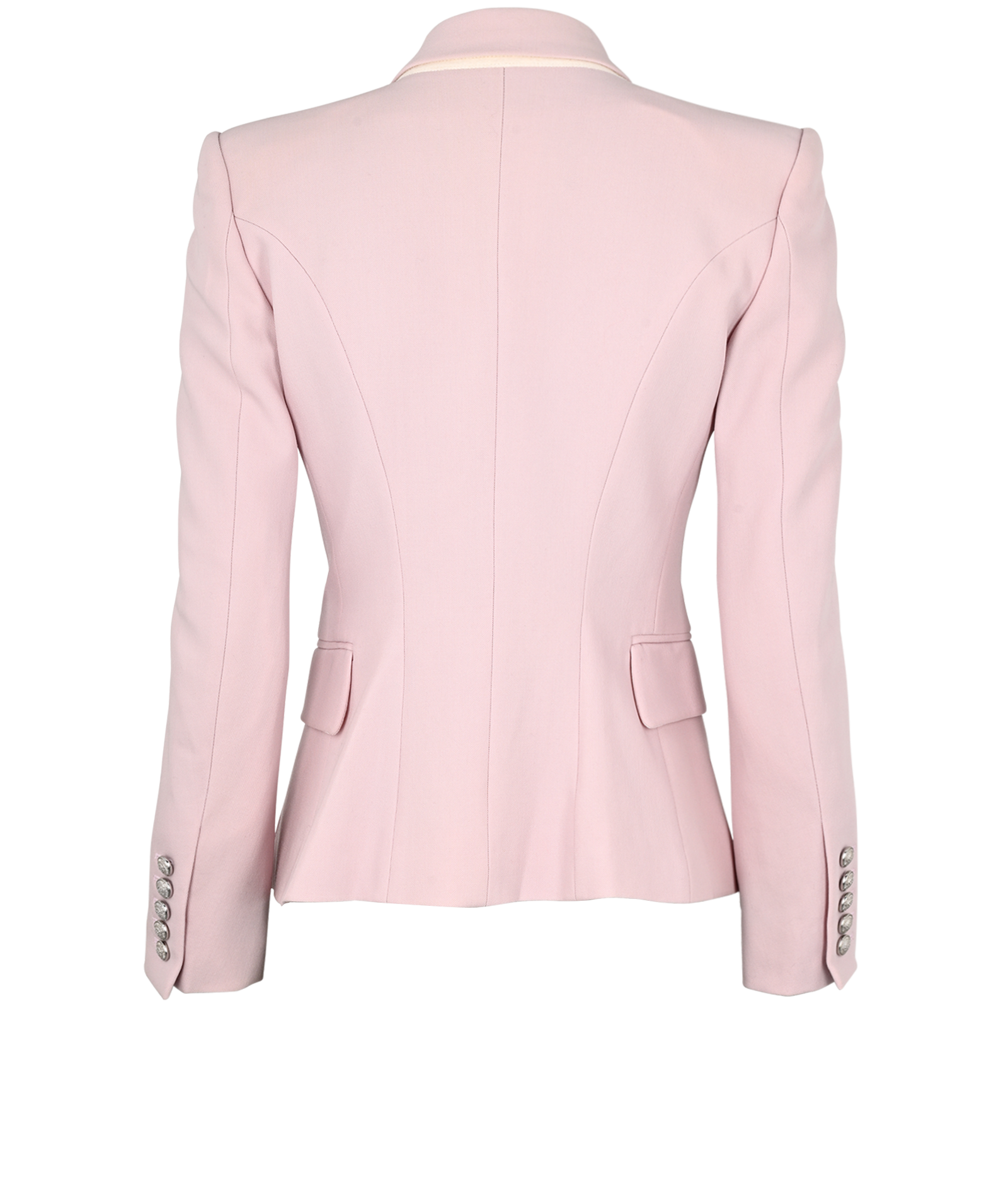 Balmain Double Breasted Blazer, &pound;550, Clothing, Purple, Wool, Back view