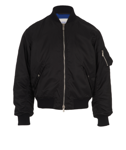 Burberry Bomber Jacket, &pound;450, Clothing, Black, Polyester (Polymer), Front view