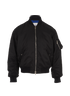 Burberry Bomber Jacket, &pound;450, Clothing, Black, Polyester (Polymer), Front view
