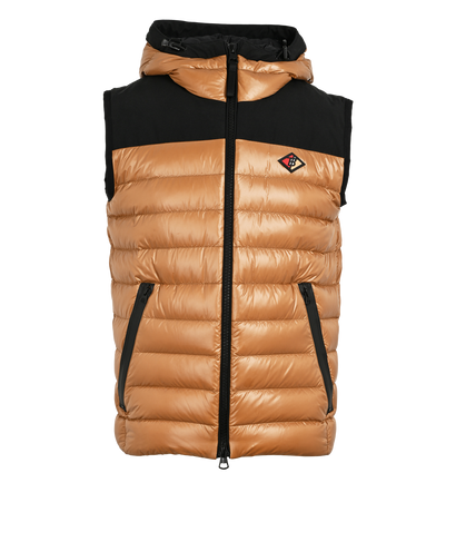 Burberry Hooded Gilet, &pound;350, Clothing, Tan, Down Feathers/Polyester (Polymer), Front view