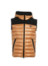 Burberry Hooded Gilet, &pound;350, Clothing, Tan, Down Feathers/Polyester (Polymer), Front view