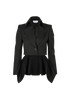 Alexander McQueen SS25 Tail Cropped Blazer, £1,200, Clothing, Black, Wool, Front view