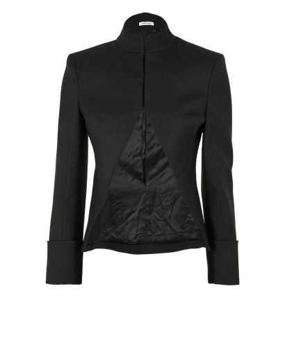 Alexander McQueen AW25 Officier Jacket, £795, Clothing, Black, Wool, Front view