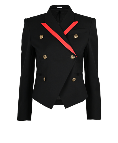 Alexander McQueen Double Breasted Blazer, &pound;1,400, Clothing, Black, Wool, Front view