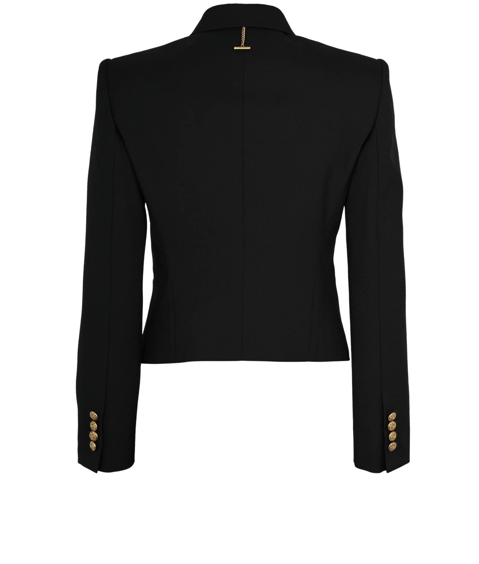 Alexander McQueen Double Breasted Blazer, &pound;1,400, Clothing, Black, Wool, Back view