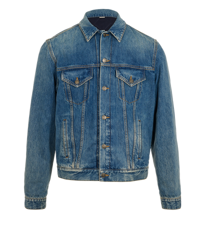 Gucci Denim Jean Jacket, &pound;395, Clothing, Blue, Cotton, Front view