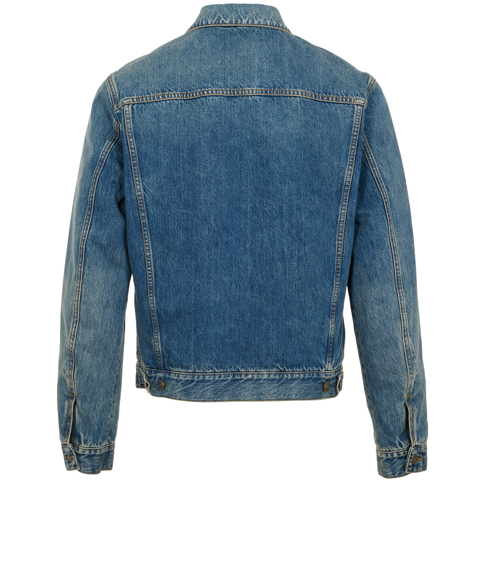 Gucci Denim Jean Jacket, &pound;395, Clothing, Blue, Cotton, Back view
