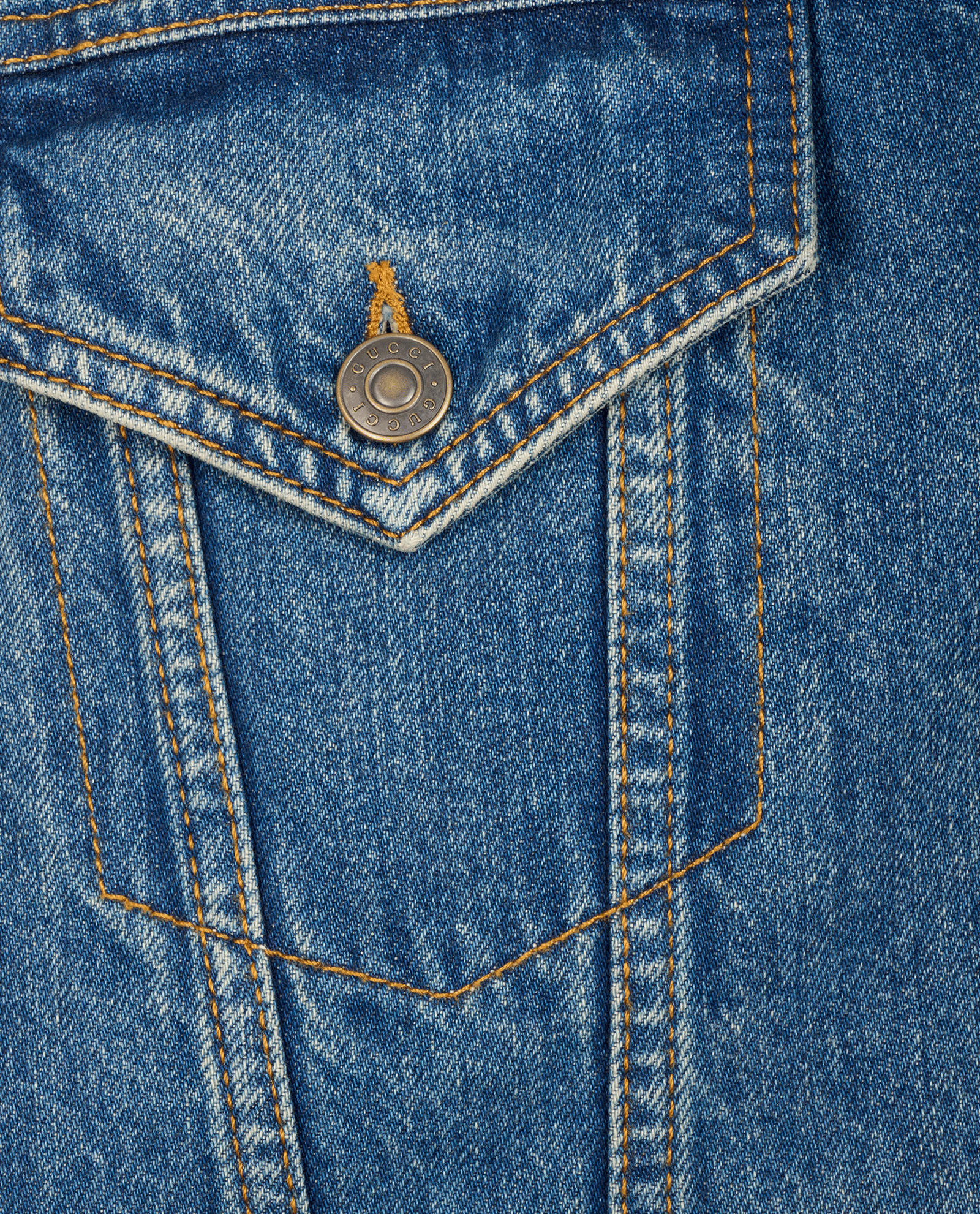 Gucci Denim Jean Jacket, &pound;395, Clothing, Blue, Cotton, Other view