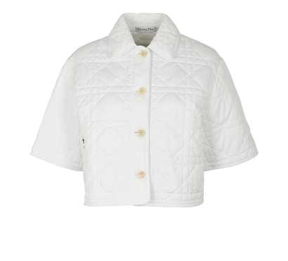 Christian Dior Quilted Jacket, &pound;750, Clothing, White, Polyester (Polymer), Front view