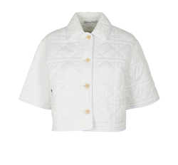 Christian Dior Quilted Jacket, Poly, White, Sz L, 2*