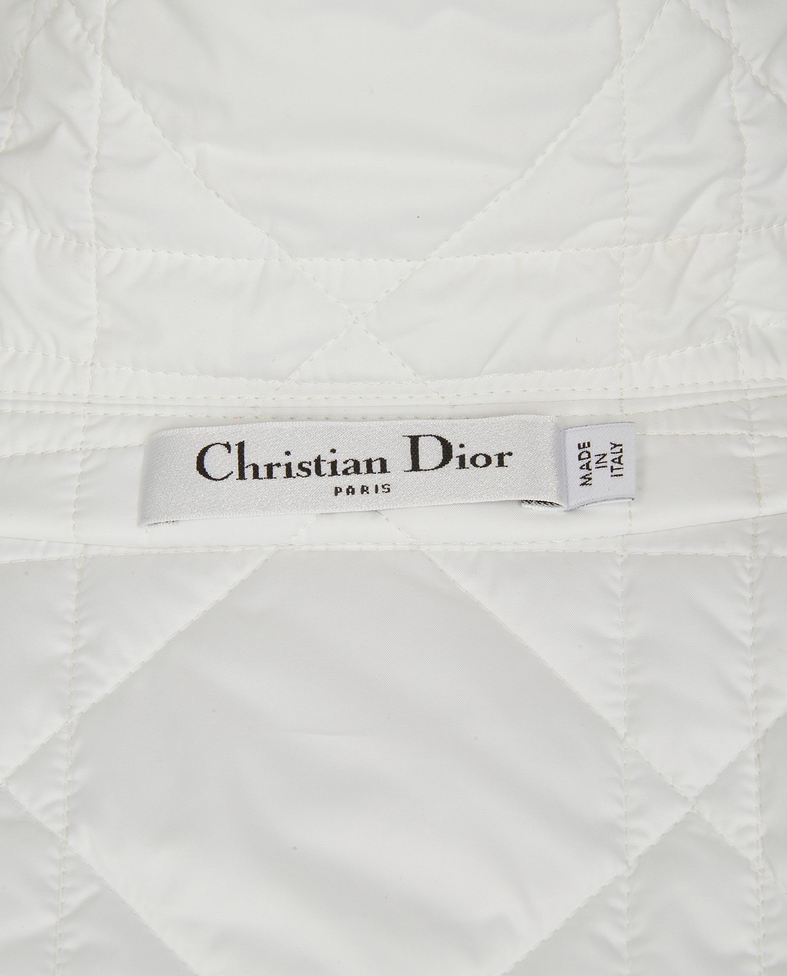 Christian Dior Quilted Jacket, &pound;750, Clothing, White, Polyester (Polymer), Other view
