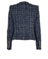 Balmain Tweed Blazer, &pound;550, Clothing, Blue, Cotton/Polyester (Polymer), Back view
