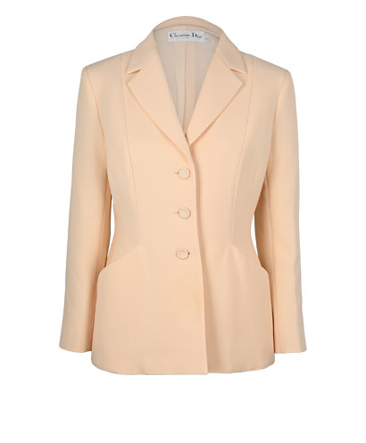 Christian Dior 30 Montaigne Bar Jacket, &pound;1,200, Clothing, Cream, Silk/Wool, Front view