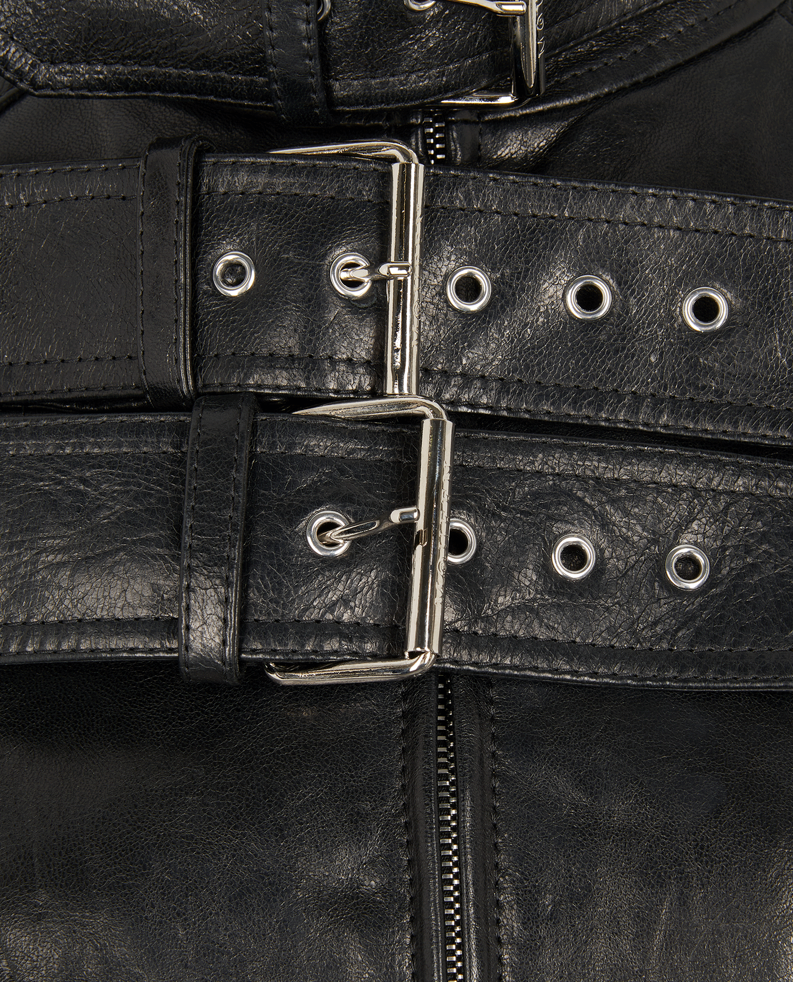 Alexander McQueen Buckled Jacket, &pound;1,300, Clothing, Black, Leather, Other view