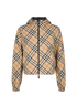 Burberry Check Reversible Jacket, &pound;695, Clothing, Beige, Polyester (Polymer), Front view