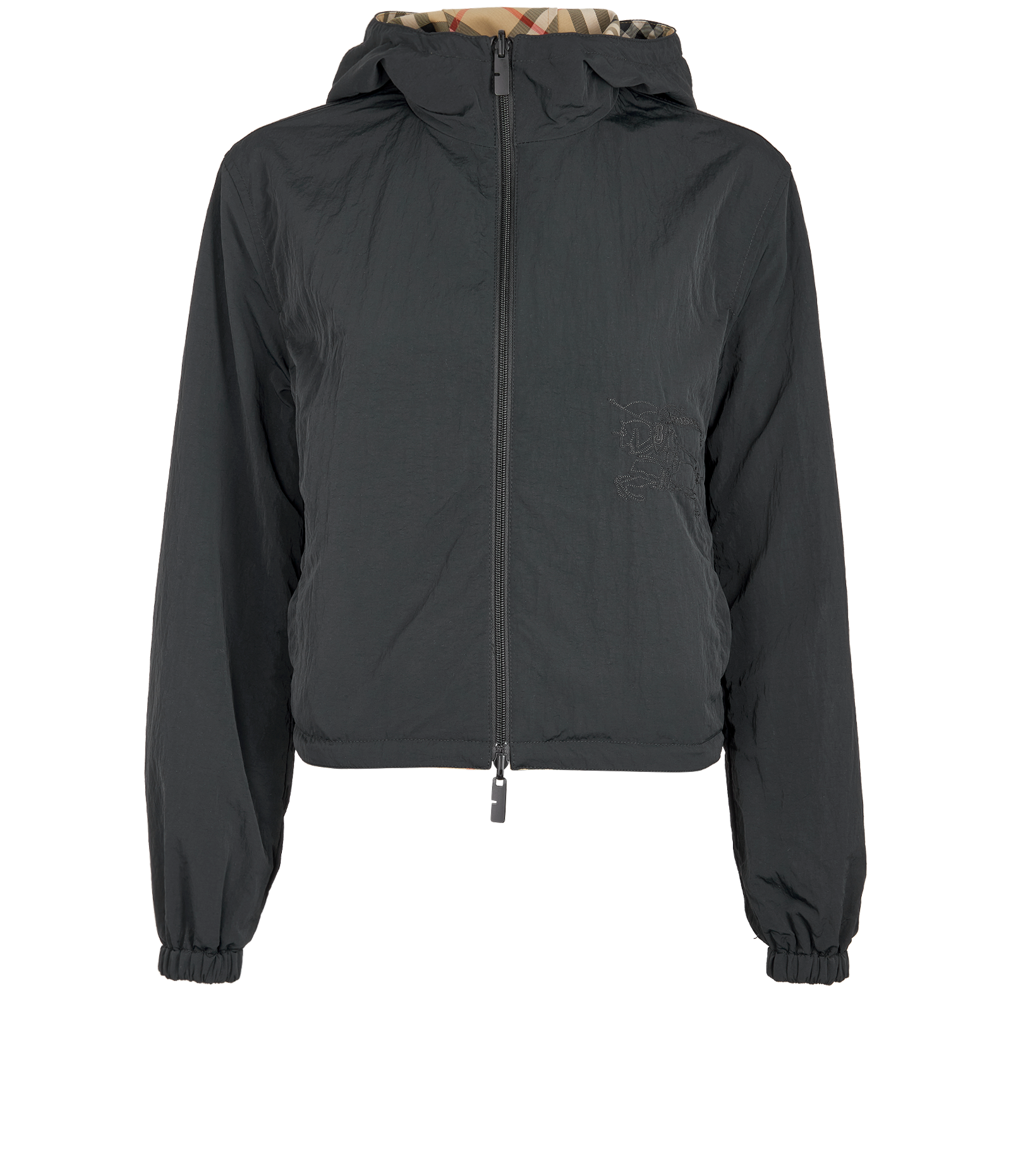 Burberry Check Reversible Jacket, &pound;695, Clothing, Beige, Polyester (Polymer), Other view