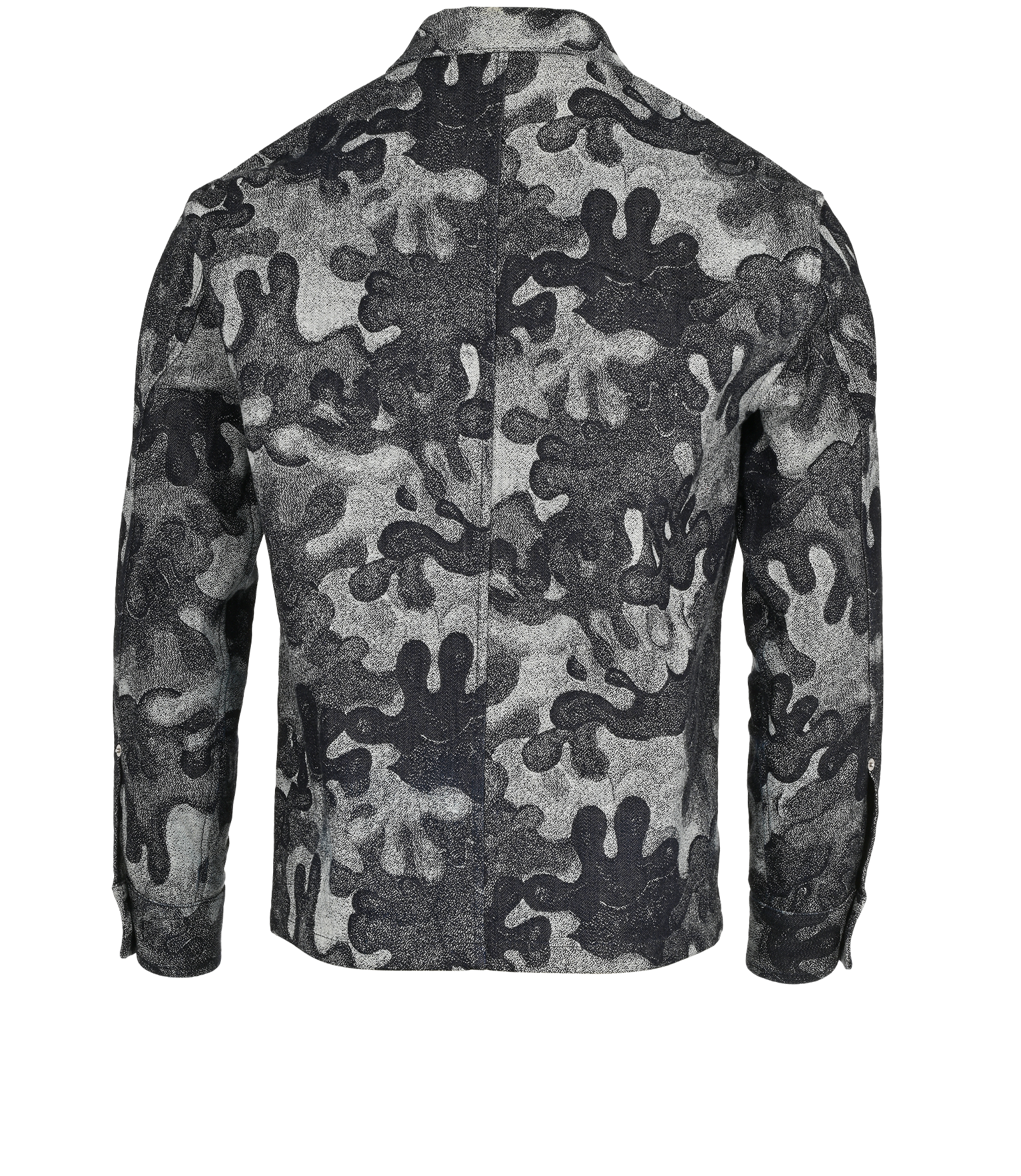 Dior x Peter Doig Camouflage Jacket, &pound;650, Clothing, Black/Grey, Cotton, Back view