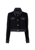 Chanel Tweed And Denim Jacket, &pound;1,800, Clothing, Blue, Polyester Mix, Front view