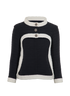 Chanel Asymmetric Jacket, &pound;1,300, Clothing, Black/White, Cotton/Silk, Front view
