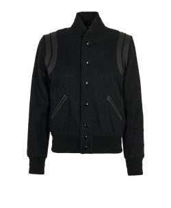 Saint Laurent Teddy Jacket, Wool, Black, Sz M, 1*