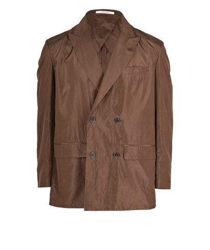 Valentino Single-Vent Blazer, &pound;350, Clothing, Brown, Silk, Front view