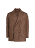 Valentino Single-Vent Blazer, &pound;350, Clothing, Brown, Silk, Front view