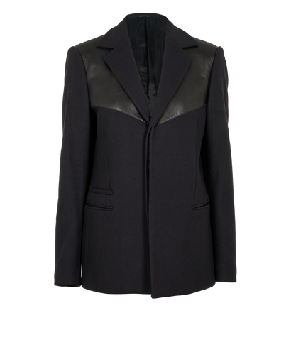 Givenchy Tailored Blazer Coat, &pound;450, Clothing, Blue, Leather/Wool, Front view