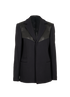 Givenchy Tailored Blazer Coat, &pound;450, Clothing, Blue, Leather/Wool, Front view