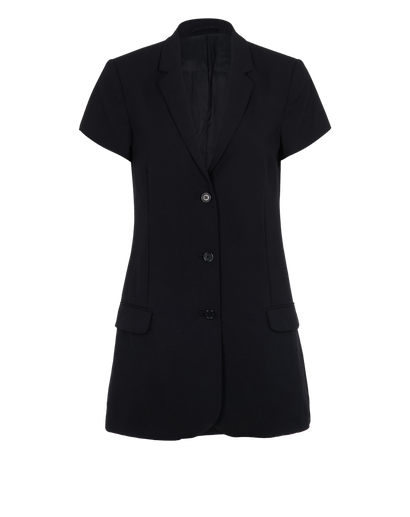 Toteme Short Sleeve Blazer, &pound;150, Clothing, Black, Wool, Front view