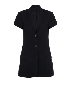Toteme Short Sleeve Blazer, Wool, Black, Sz M, 2*