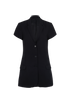 Toteme Short Sleeve Blazer, &pound;150, Clothing, Black, Wool, Front view